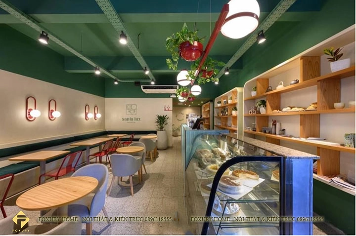 Thiết kế nội thất Trung Nguyên E Coffee hiện đại