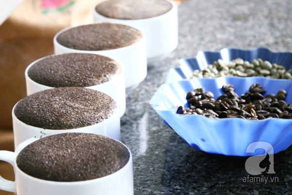 thử nếm cà phê Arabica Đà Lạt hương hoa